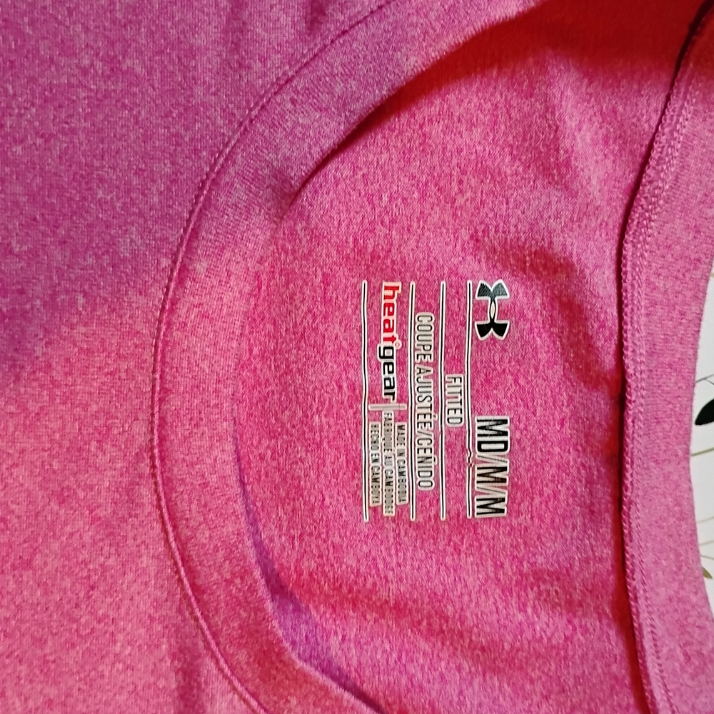 Under Armour Pink Performance Fitted Tee